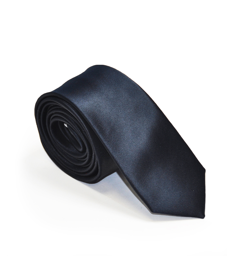 Navy Blue Skinny Tie - Formal Tailor