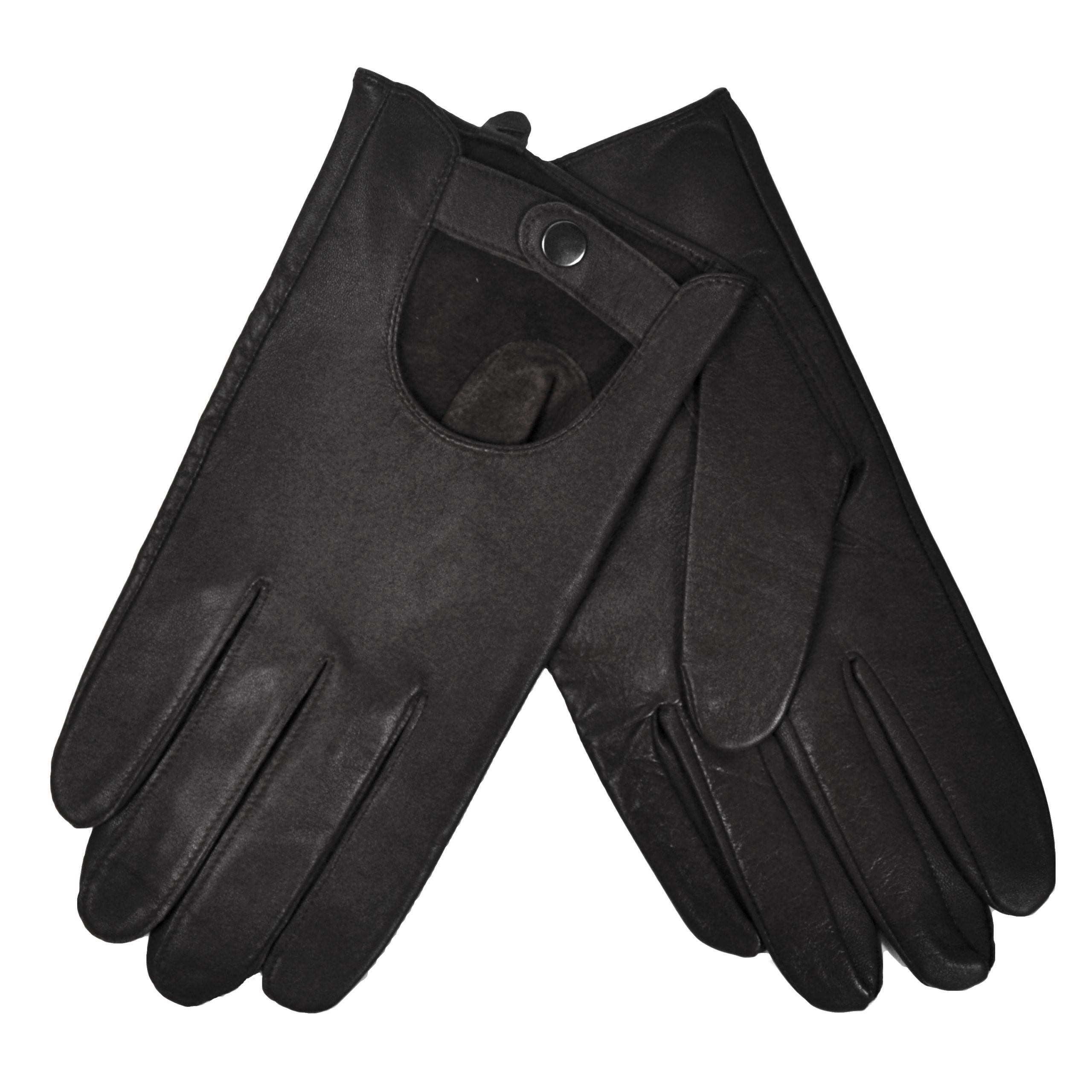 Black Luxury Goatskin Driving Gloves - Formal Tailor